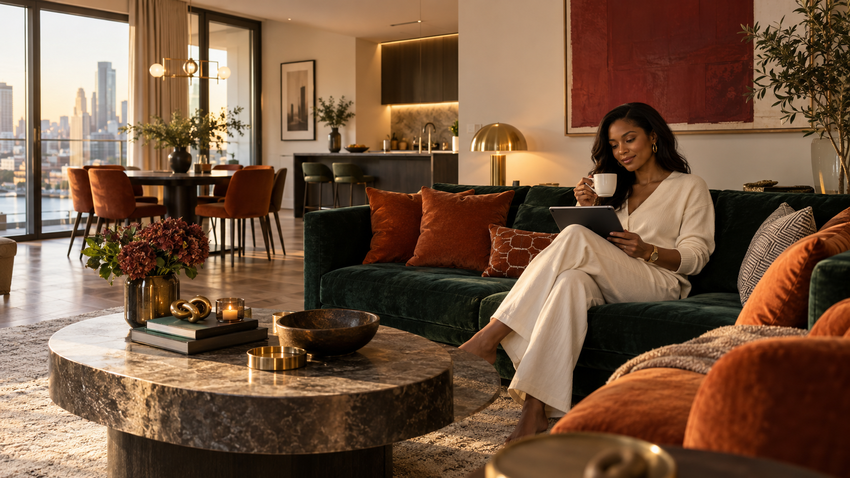 Guest in serviced apartment